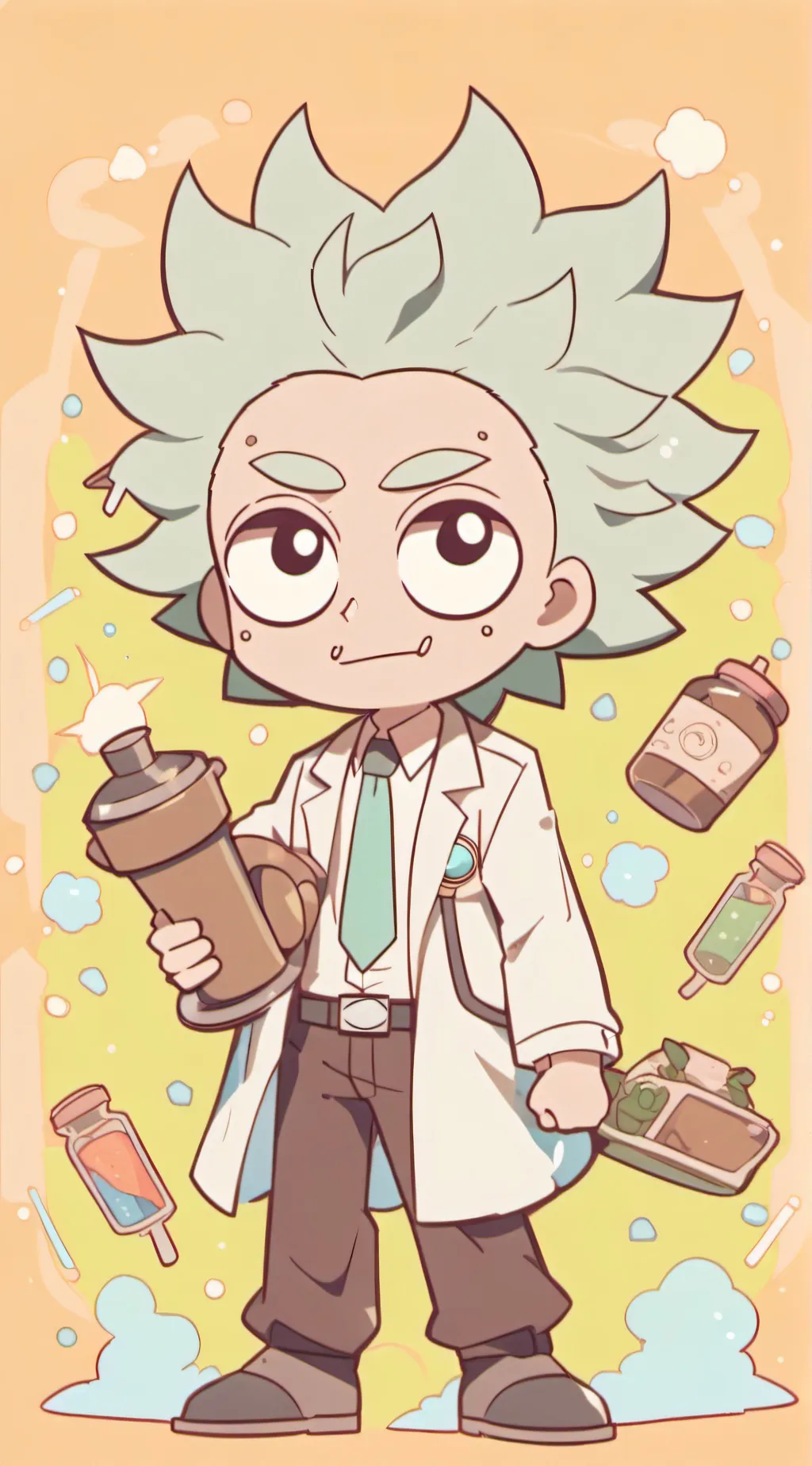ai character: Rick X Morty background