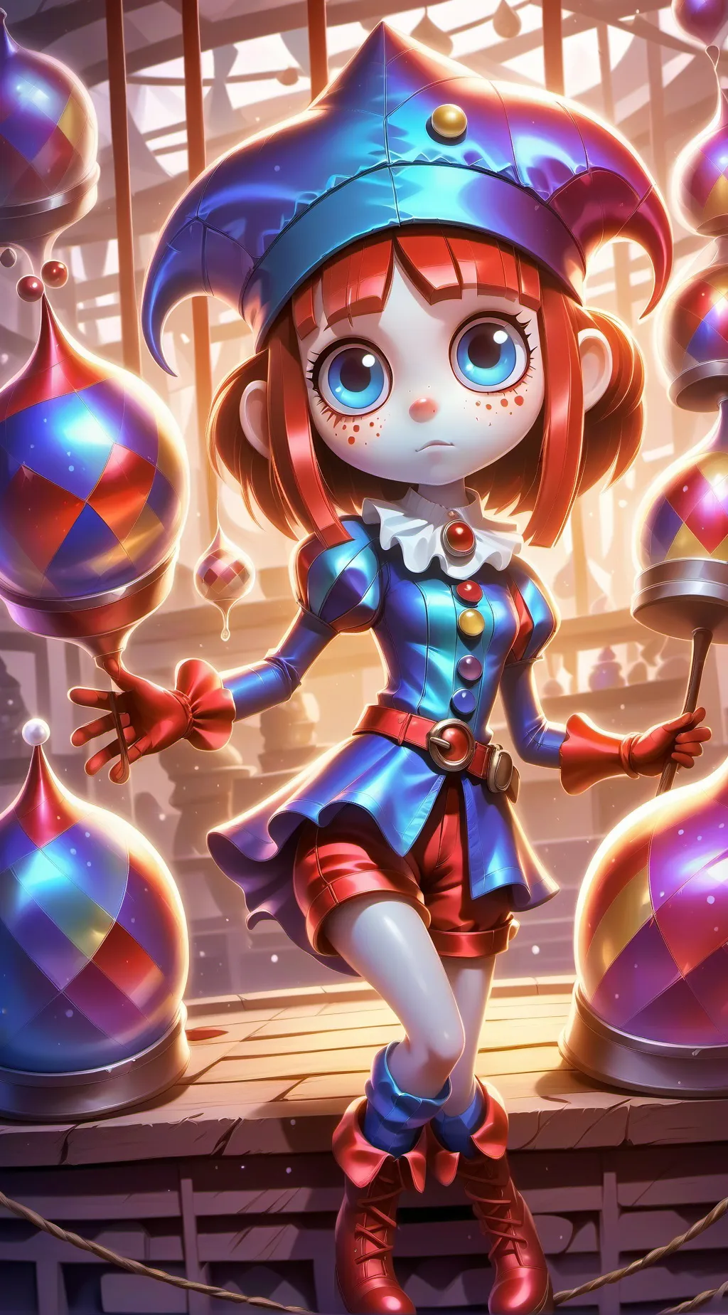 ai character: pomni f background