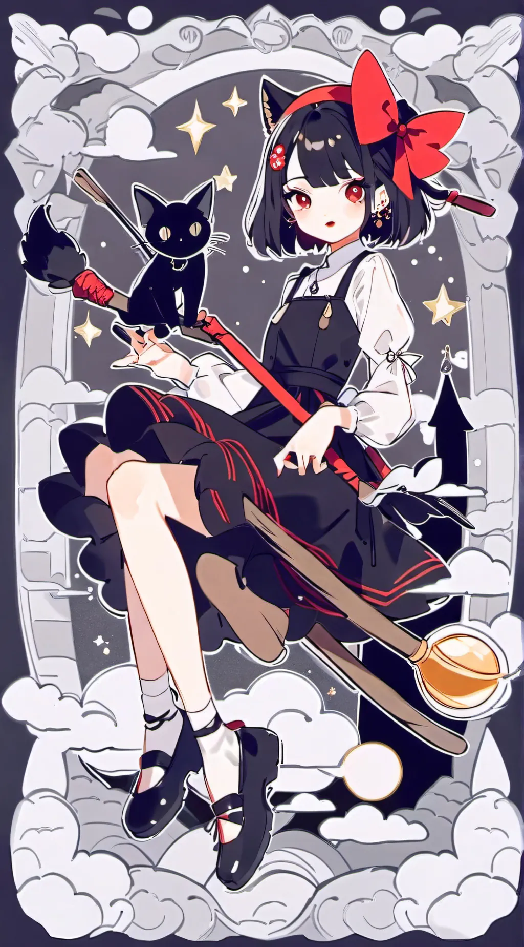ai character: kiki and jiji background