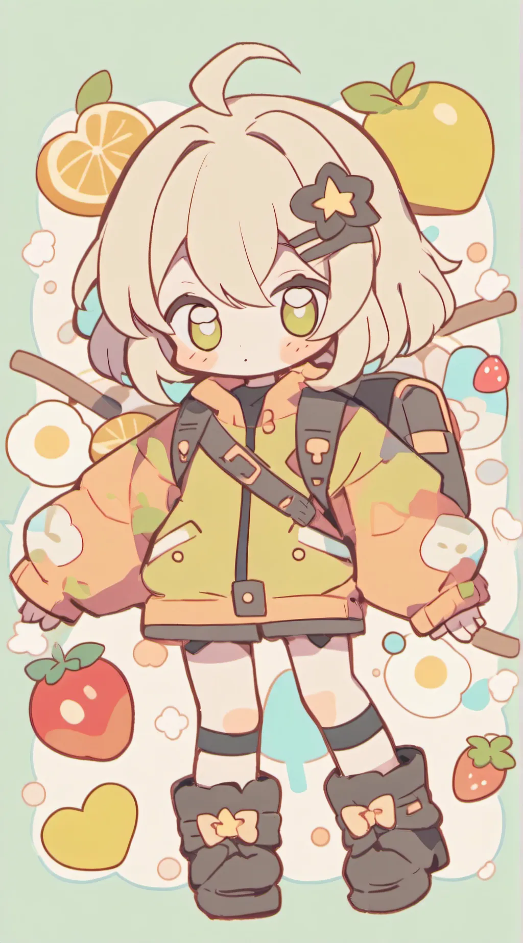 ai character: 🍒cherryBlossom🌸 background