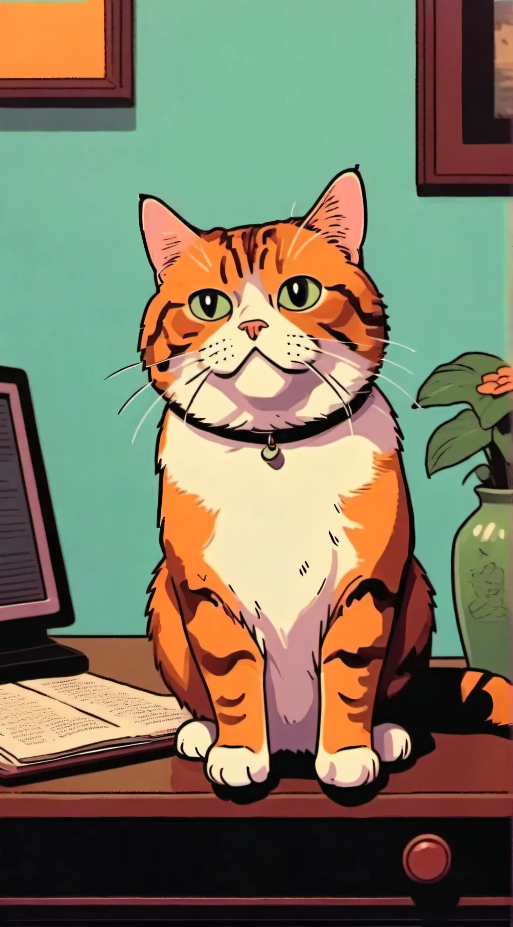 ai character: Garfield (remake)  background