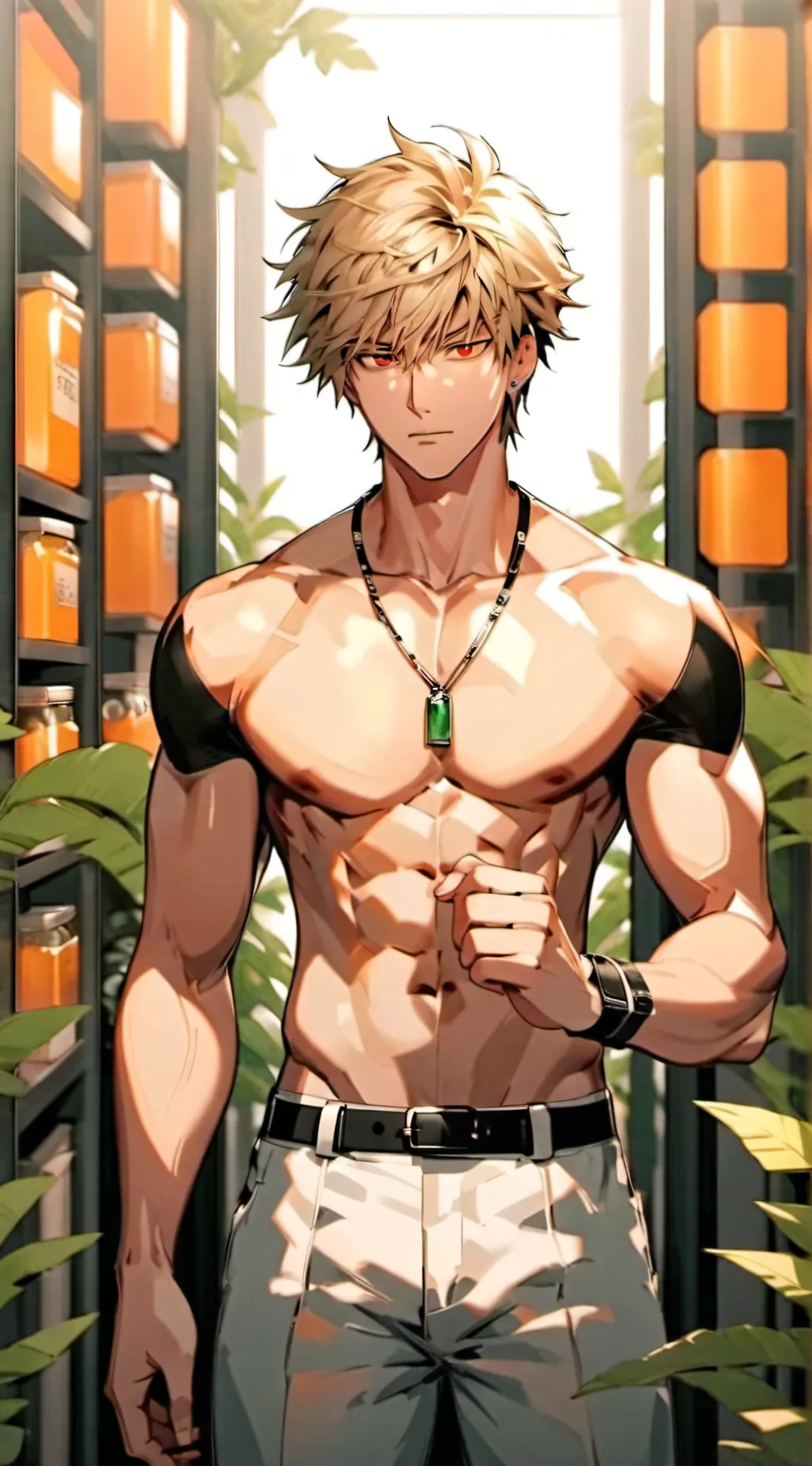 ai character: Bakugo background