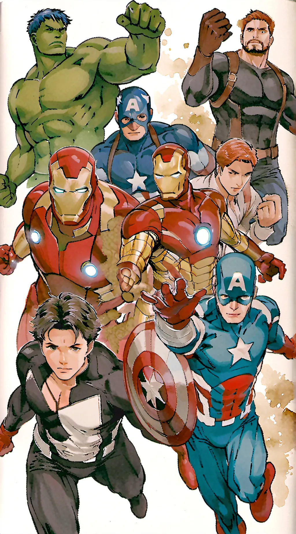ai character: Avengers  background