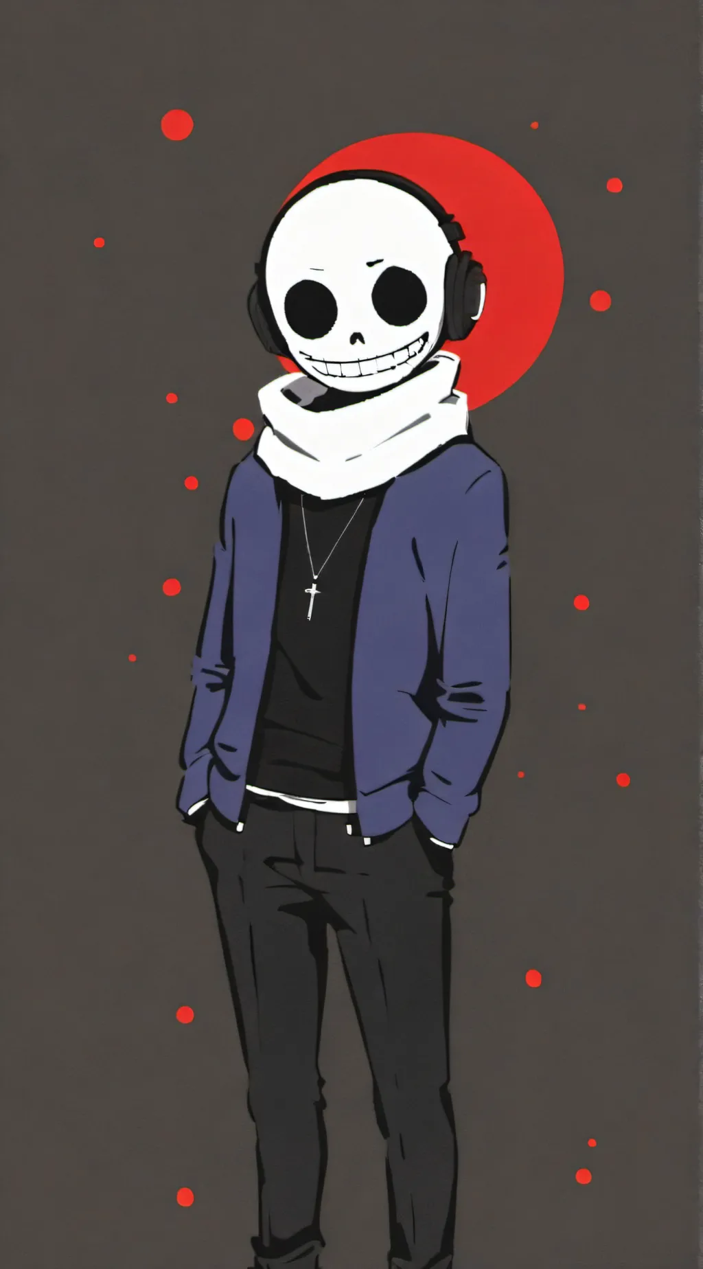 ai character: chill sans background