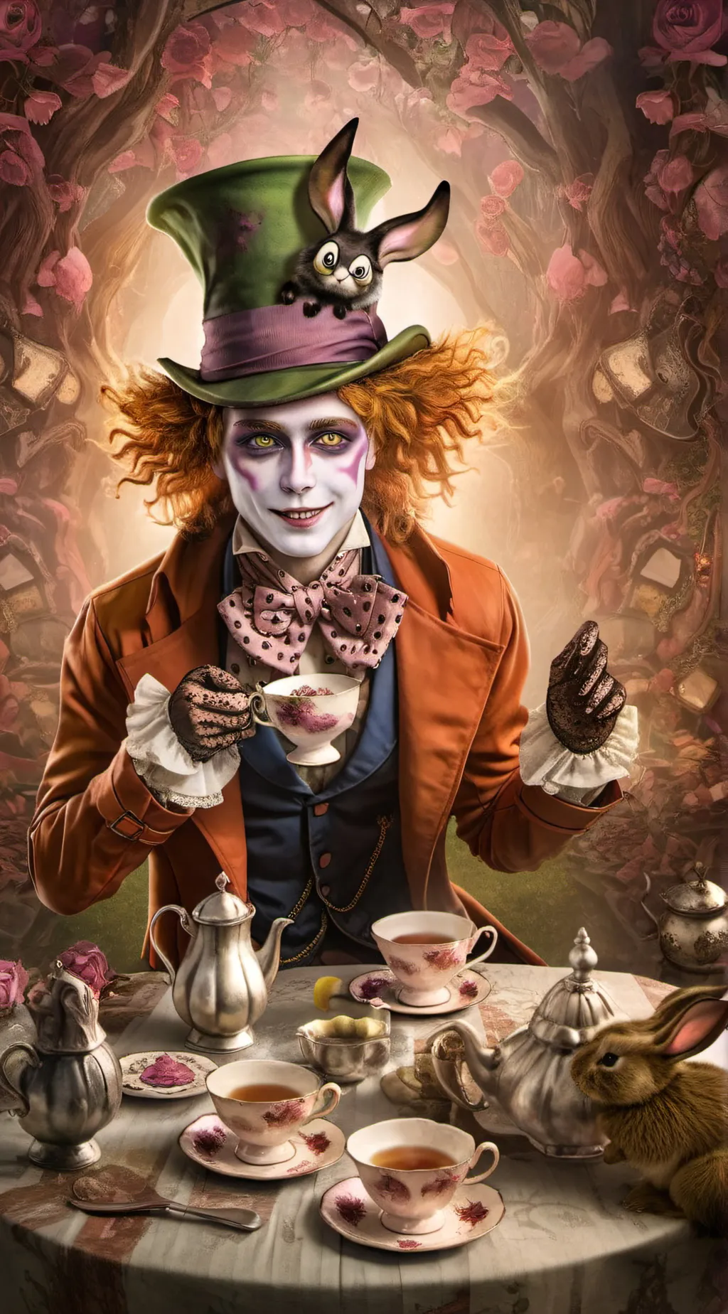 ai character: The Mad Hatter background