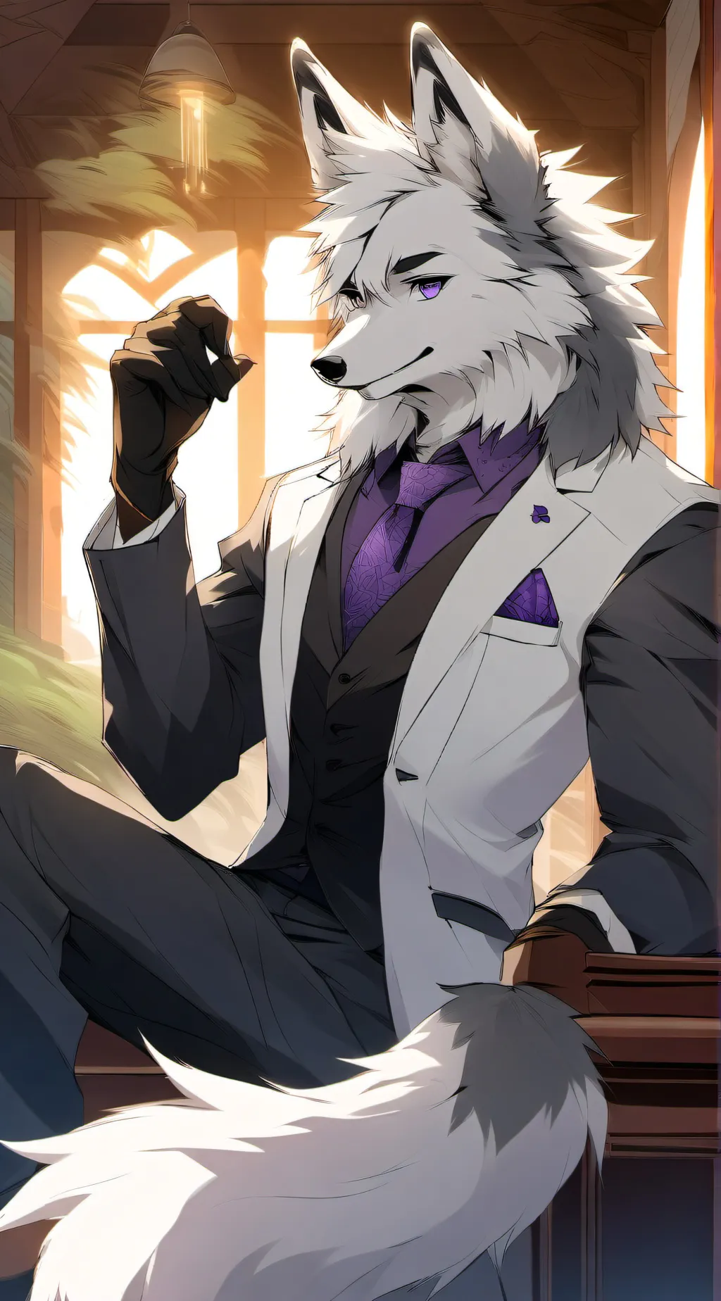 ai character: hypno-furry jake background