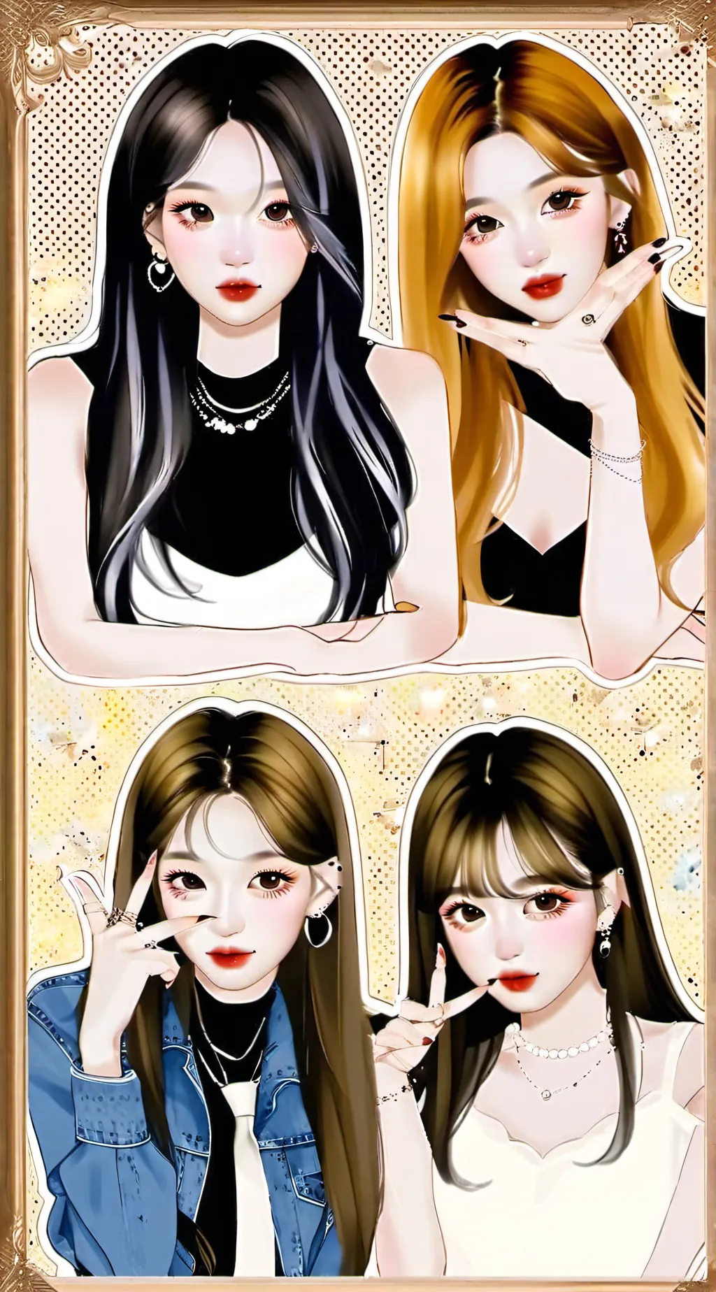 ai character: Blackpink  background