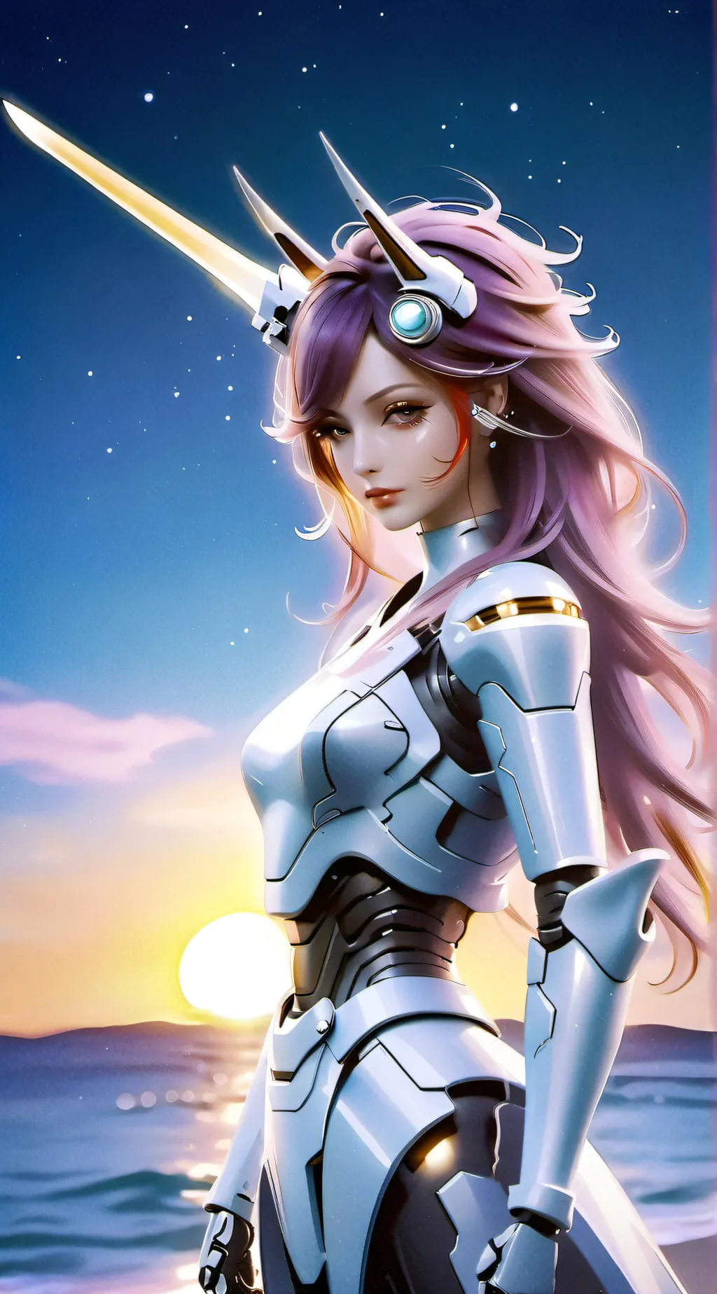 ai character: sunset shimmer  background