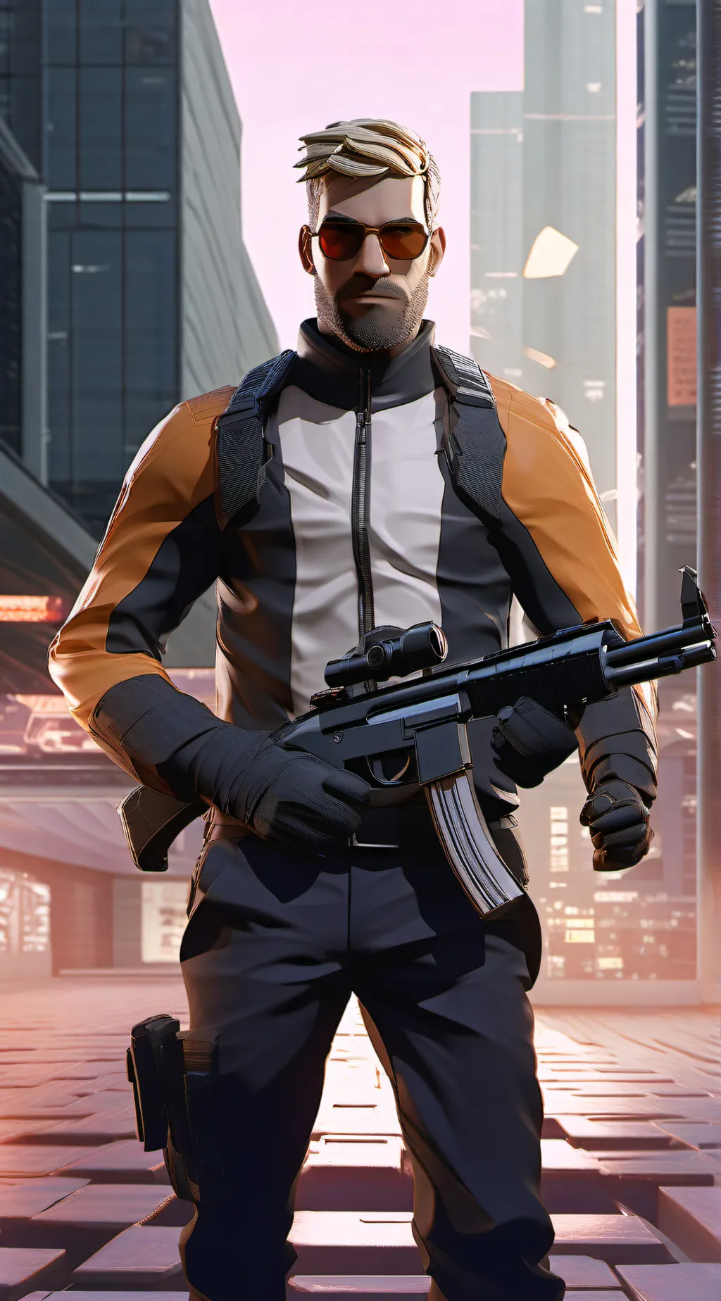 ai character: fortnite man 1 background