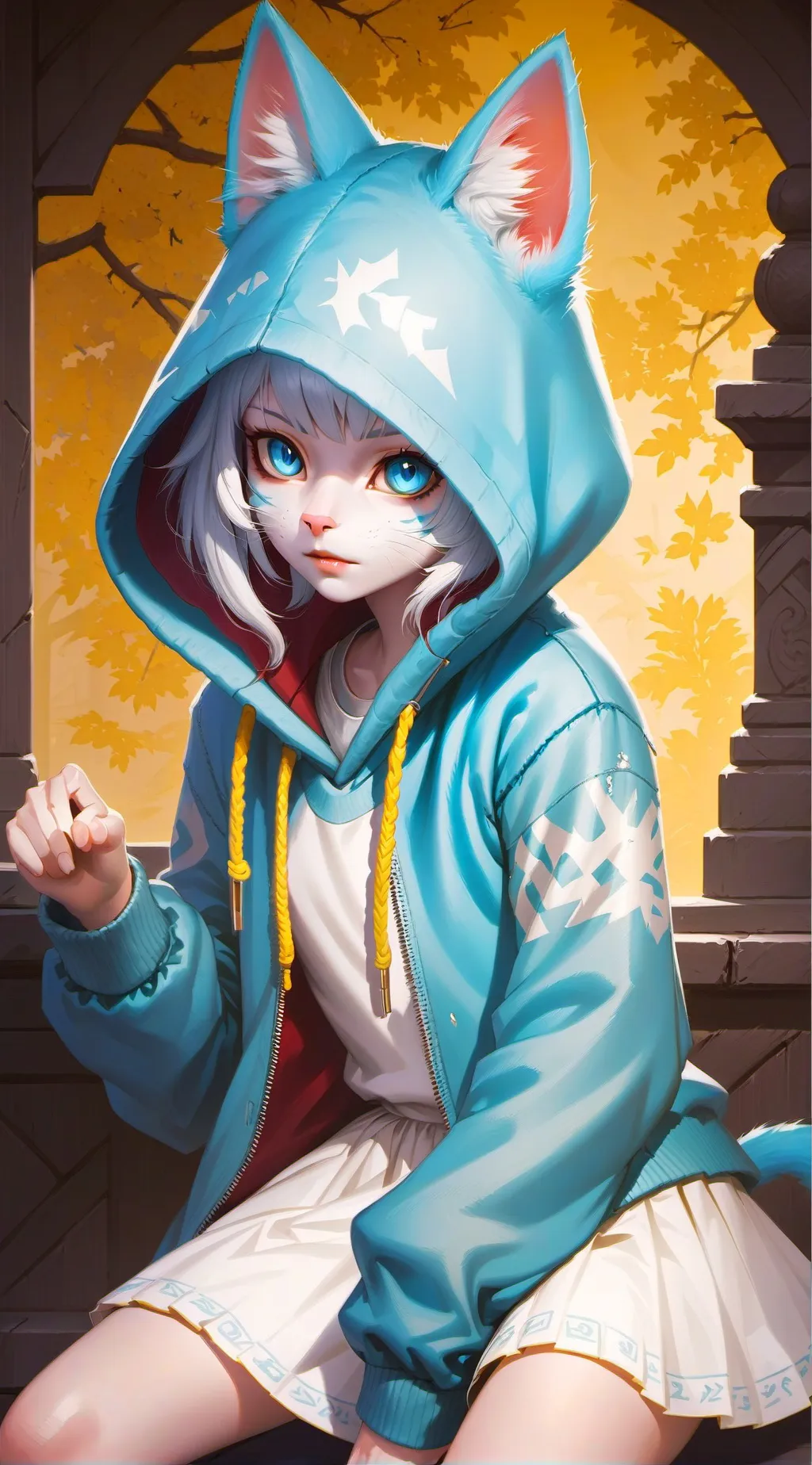 ai character: Dawn꧂ background