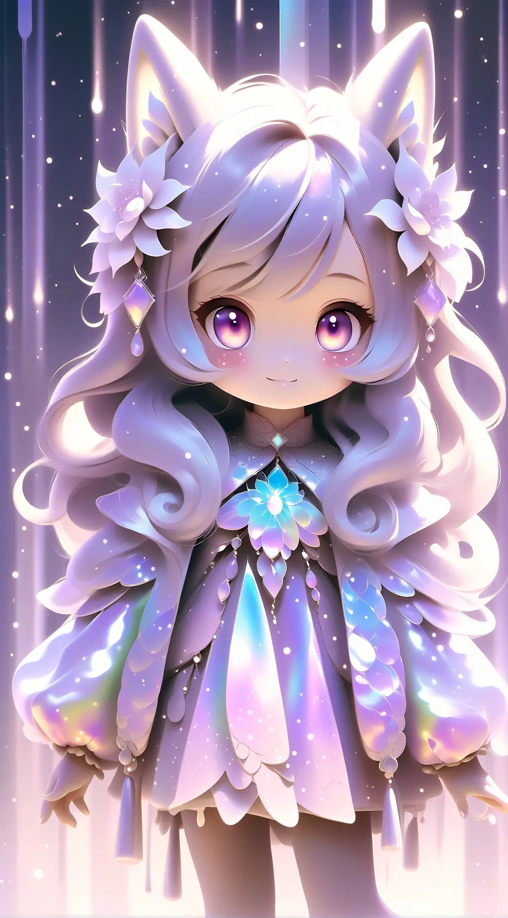ai character: luner star background