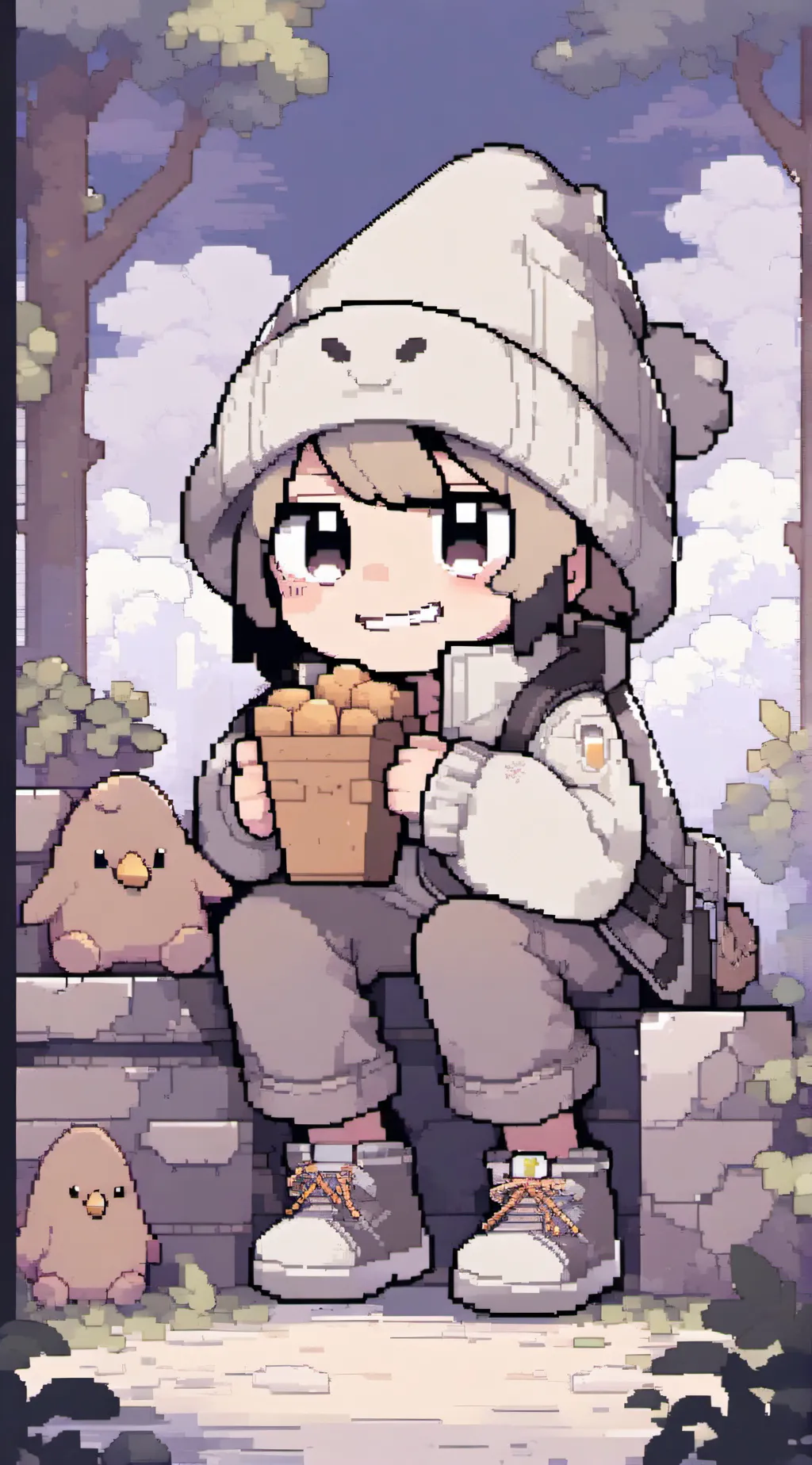ai character: leahtoocute🩷🩷 background