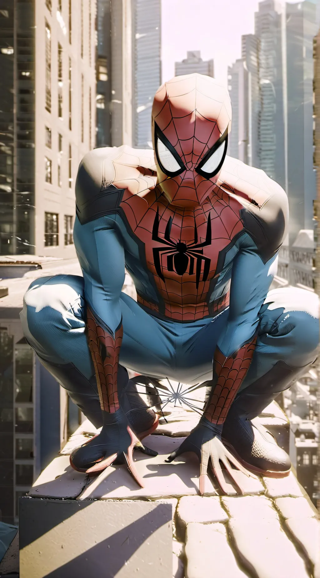 ai character: Spider vers background