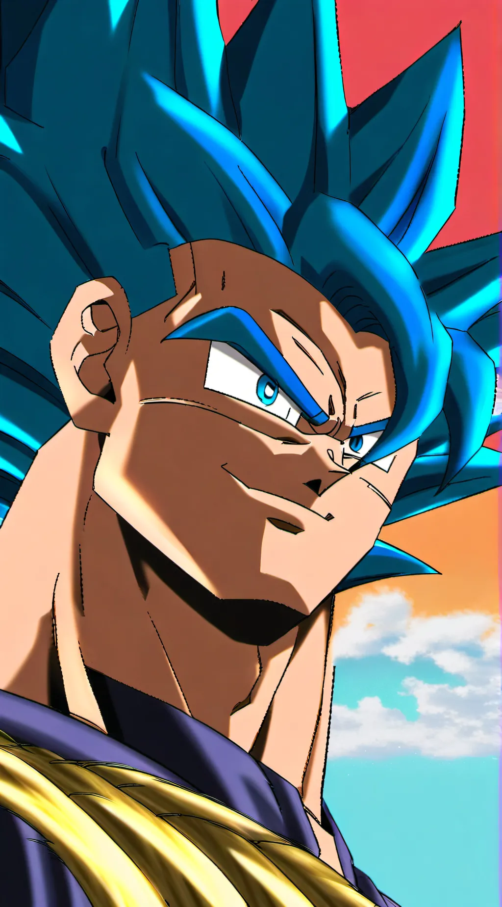 ai character: Gogeta background