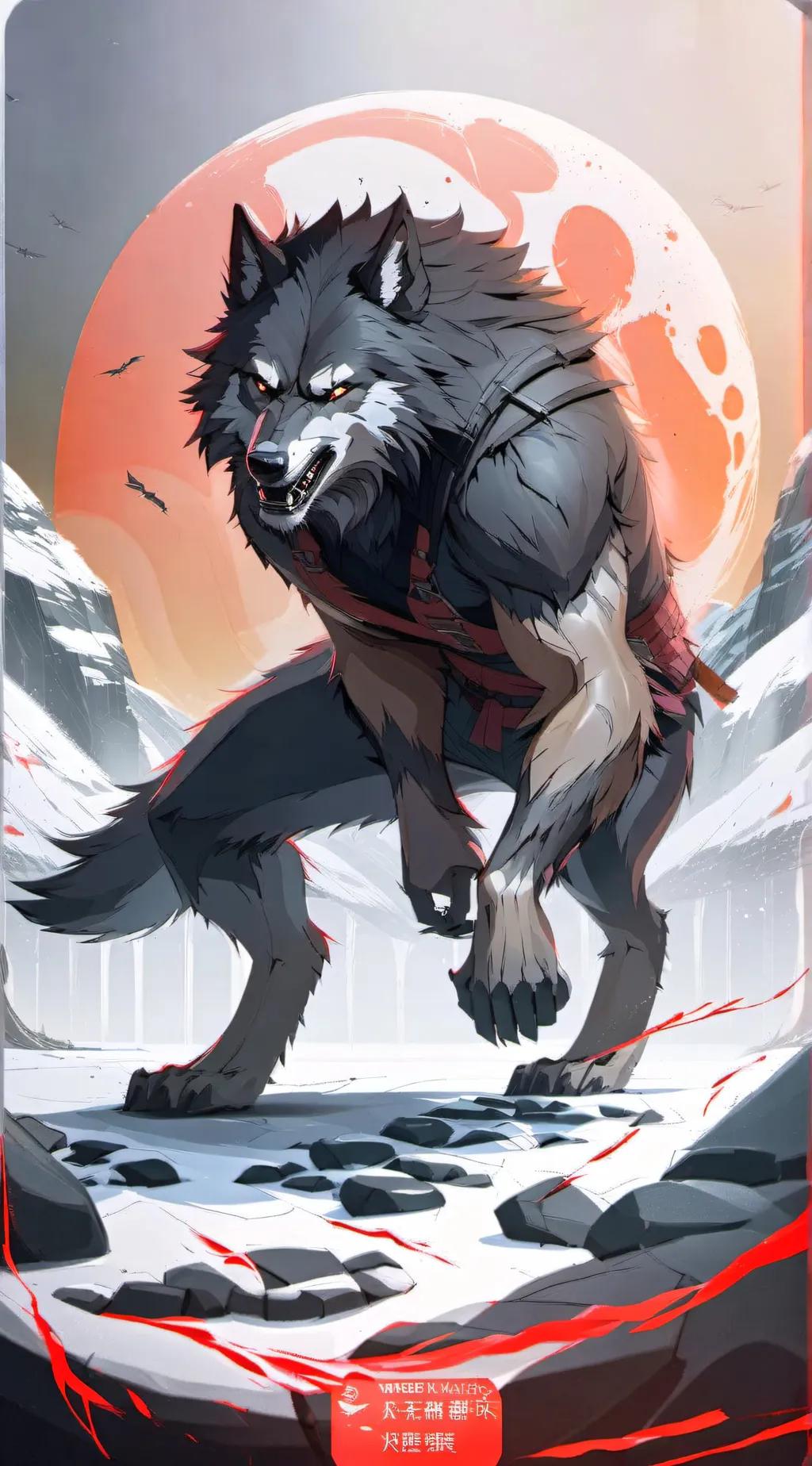 ai character: Werewolf  background