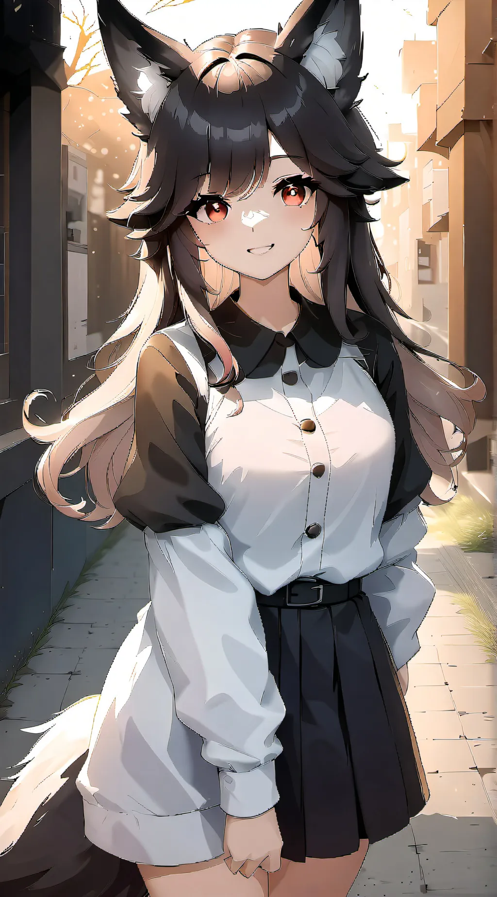 ai character: Wolfy background