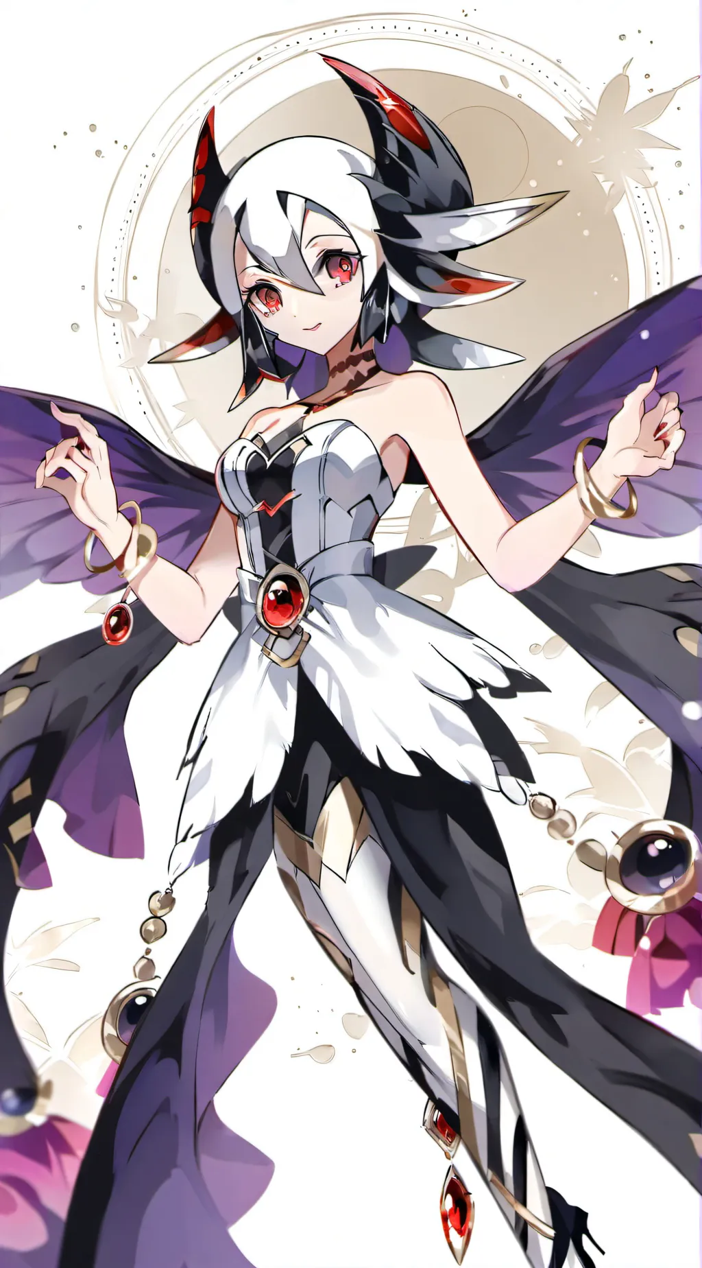 ai character: Lunala  background