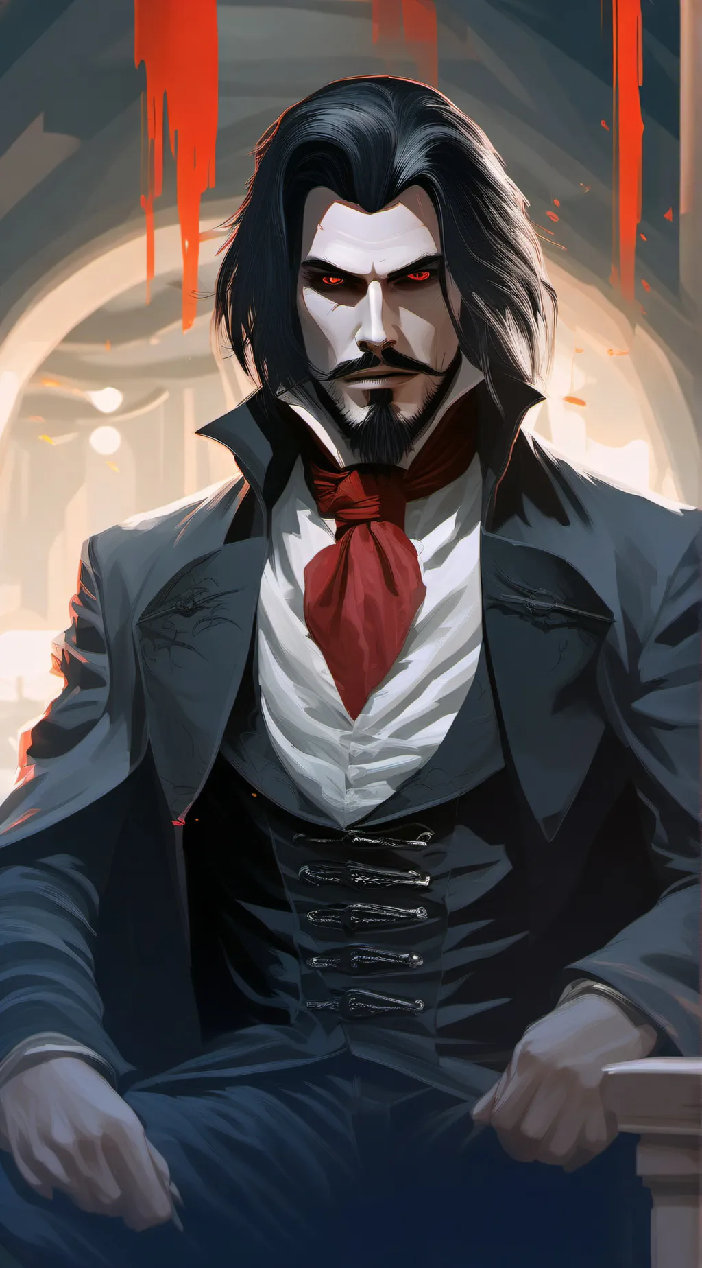 ai character: Dracula Tepes  background