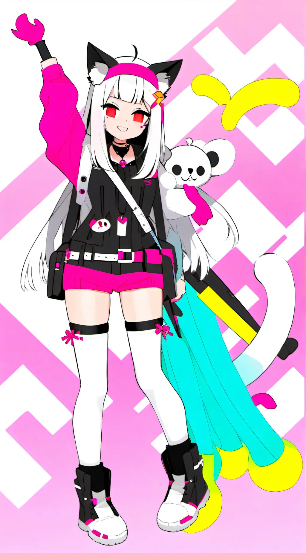 ai character: Fake kittycat z background