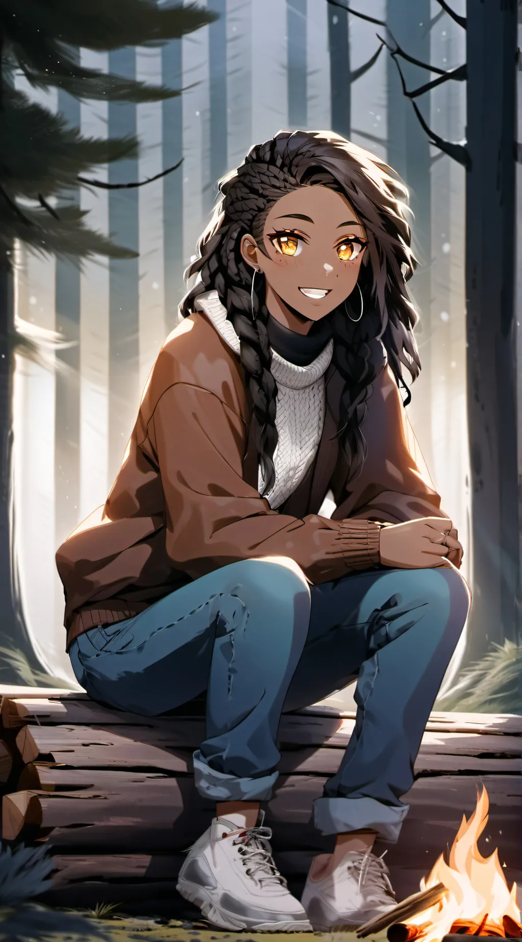 ai character: Campfire Robin background