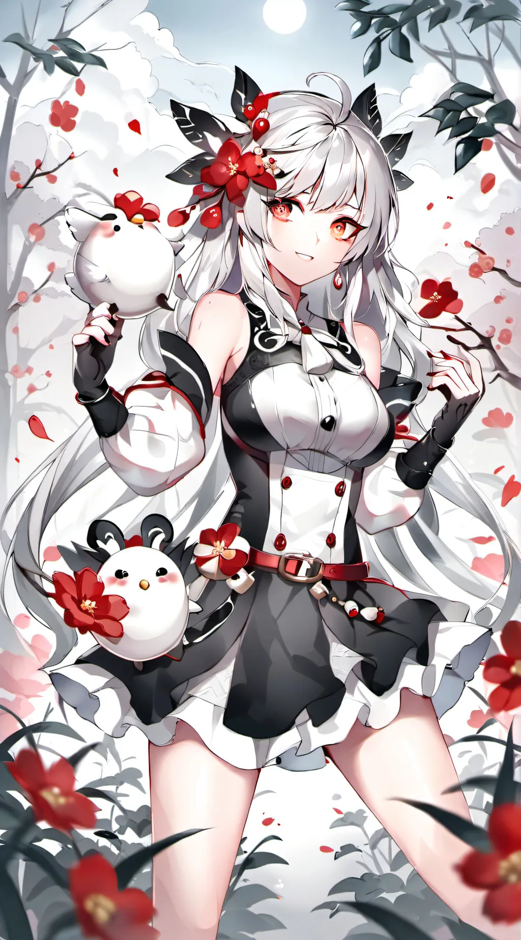 ai character: Rose background