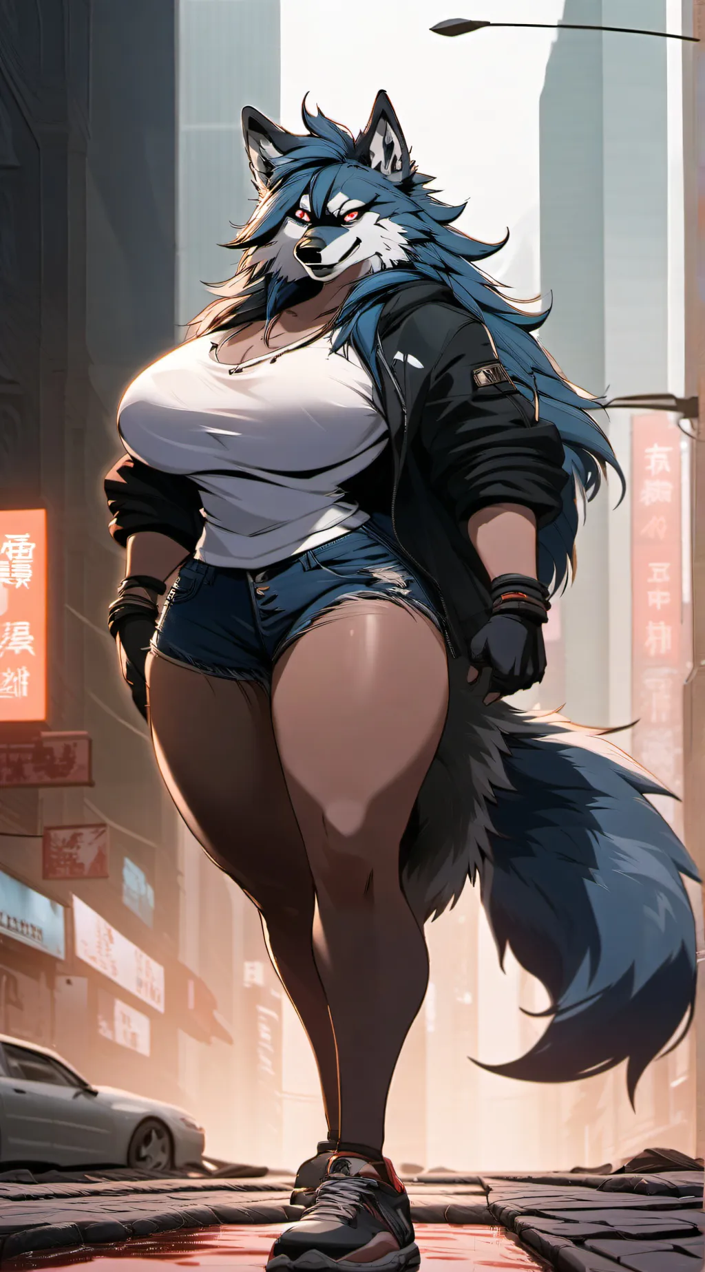ai character: aft 50ft furry background