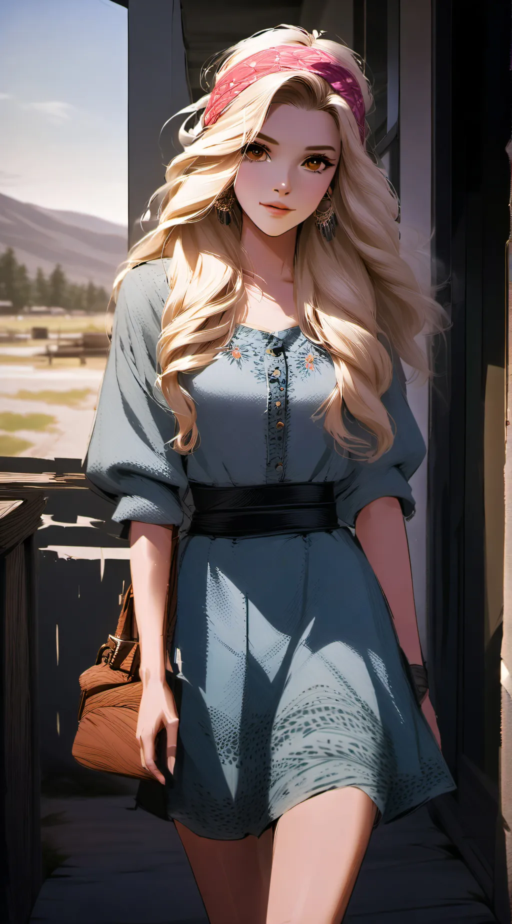 ai character: Adeline Hurst background