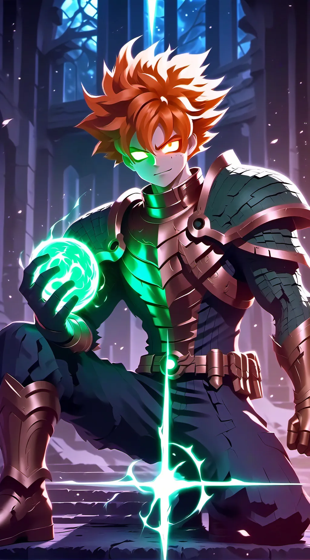 ai character: Endeavor and deku background