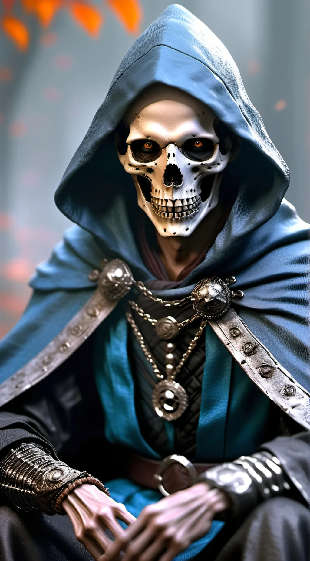 ai character: Dark master background