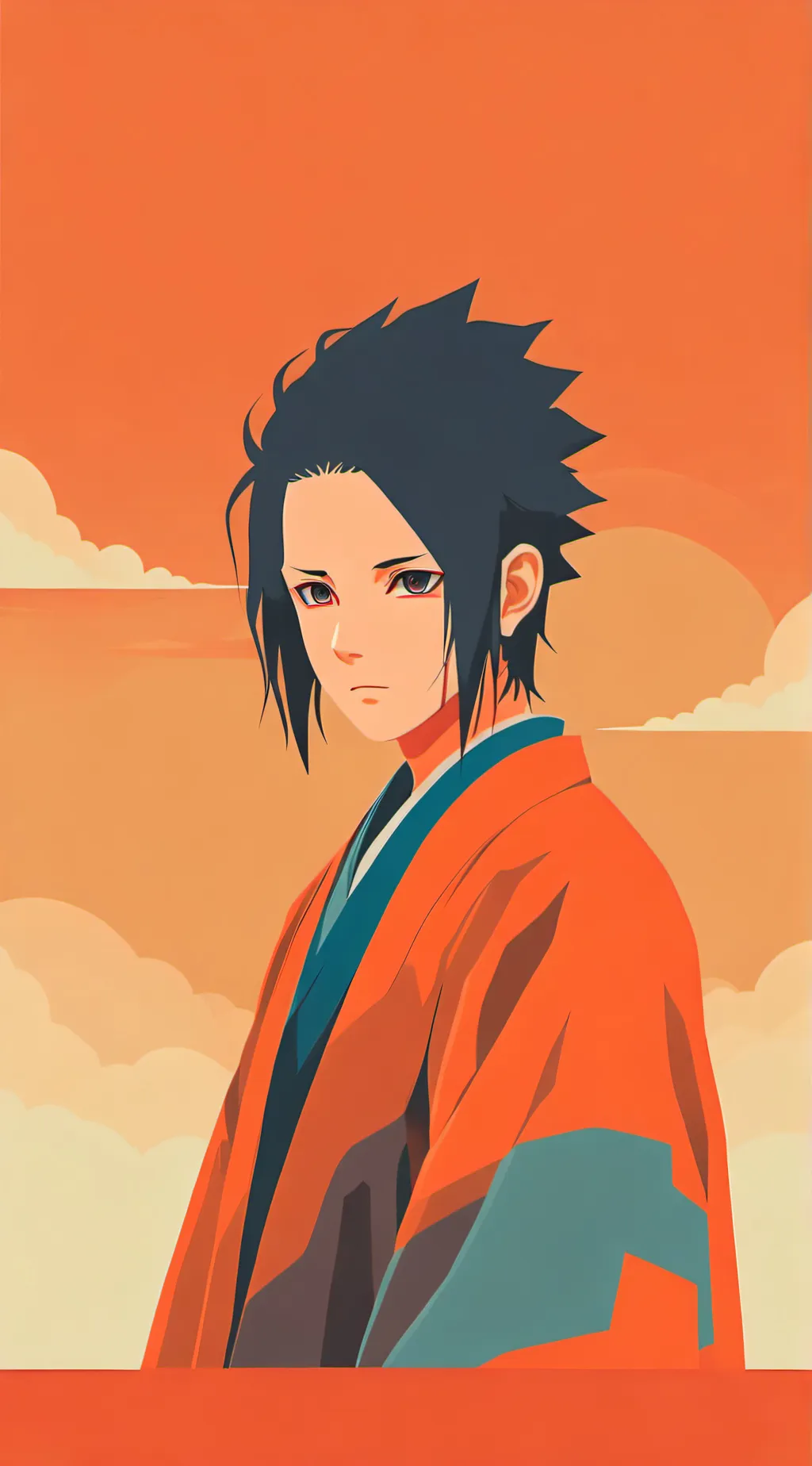 ai character: Sasuke uchiha  background