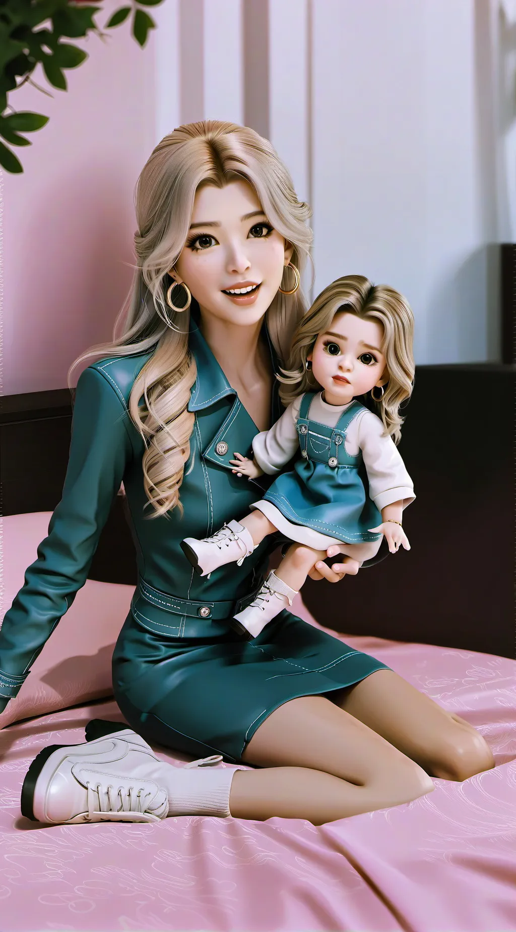 ai character: Rebecca and Zadie  background