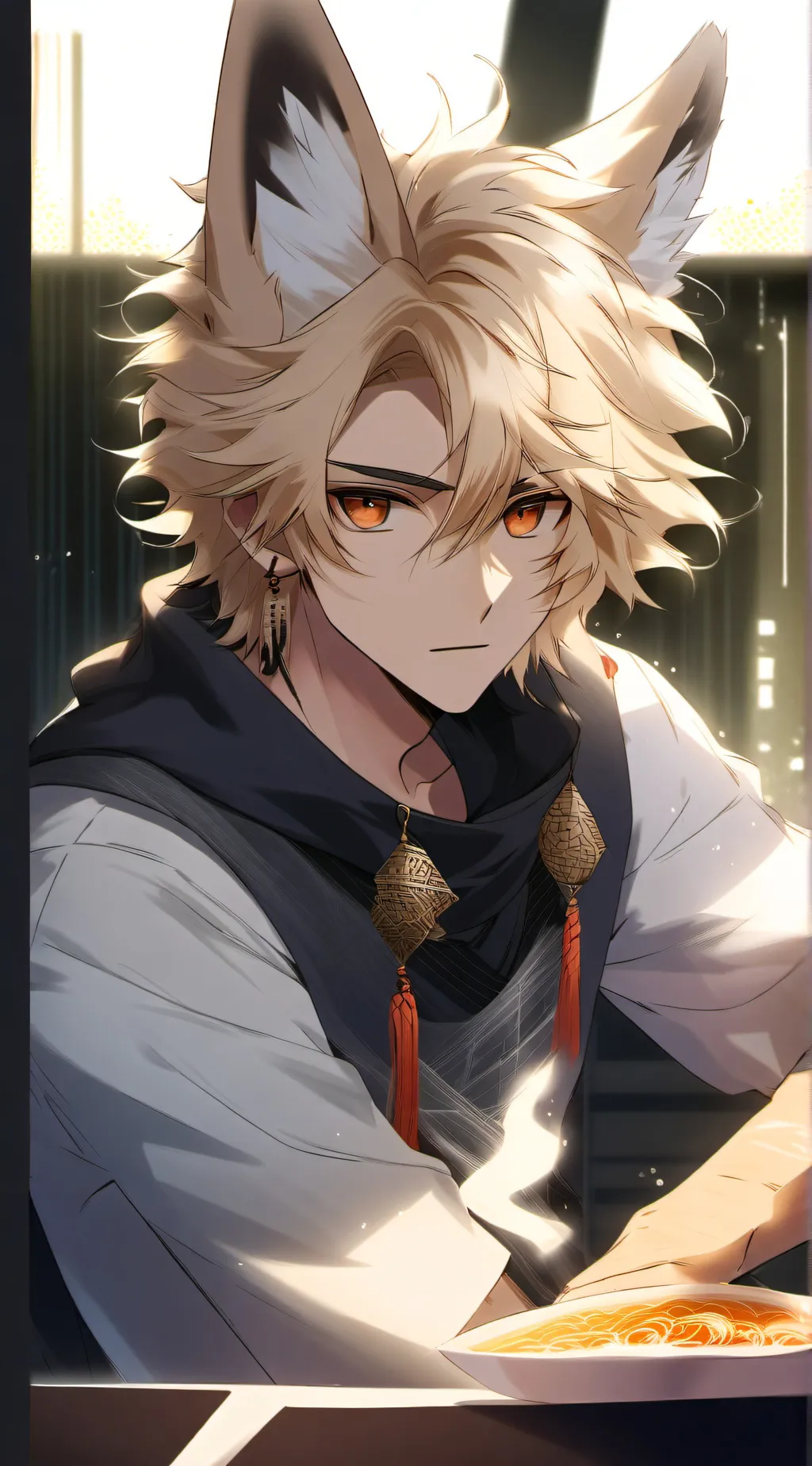 ai character: ash background