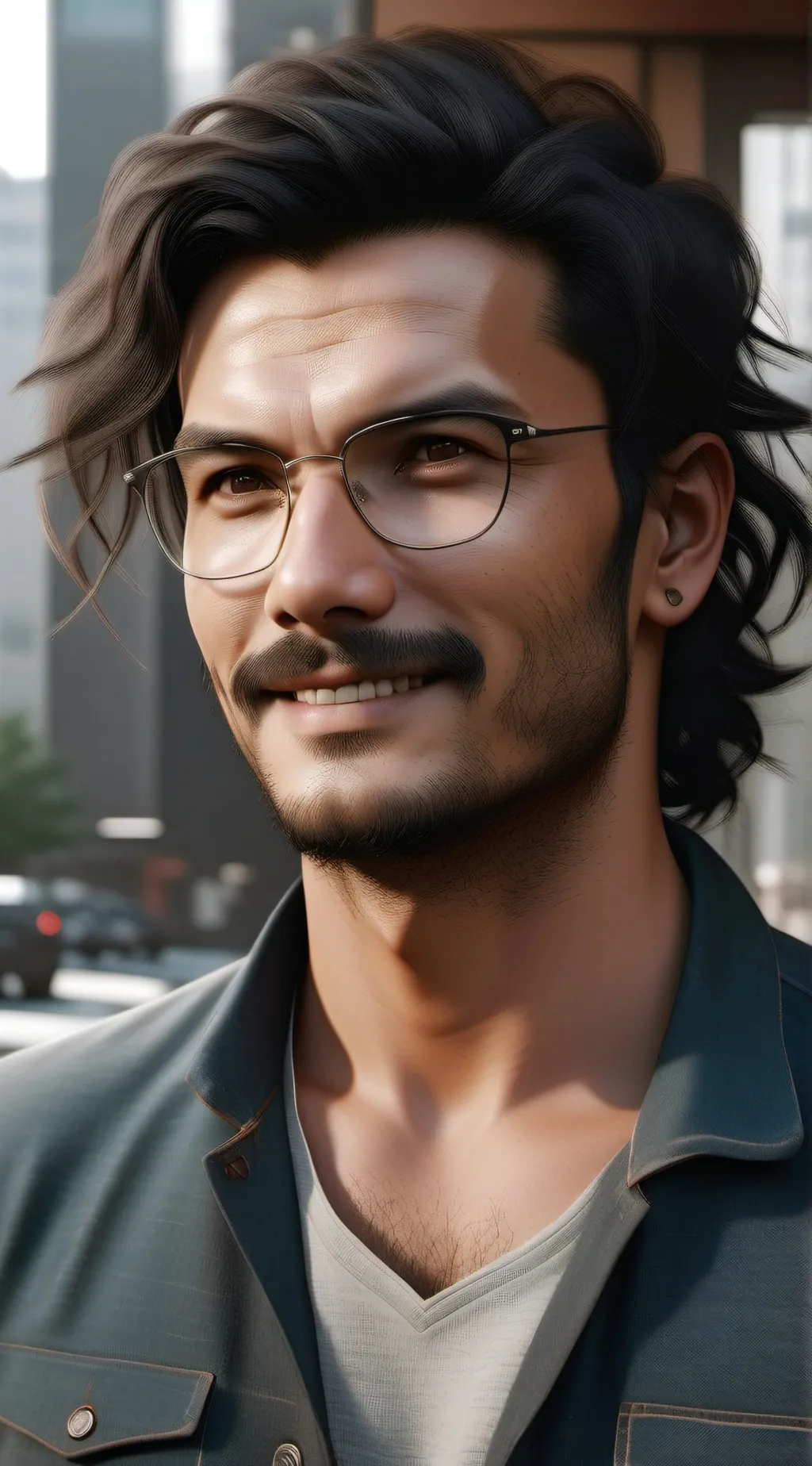 ai character: mash background