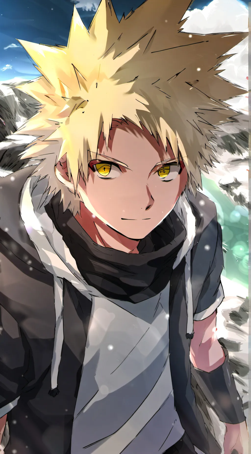 ai character: Denki Kaminari background
