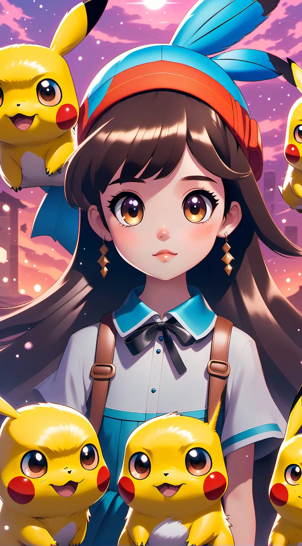 ai character: sarah (pokemon oc) background