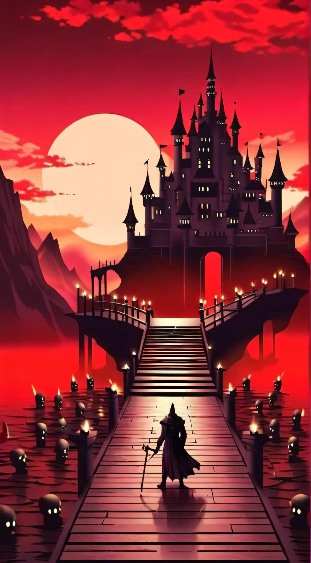ai character: Hazbin royal Au background