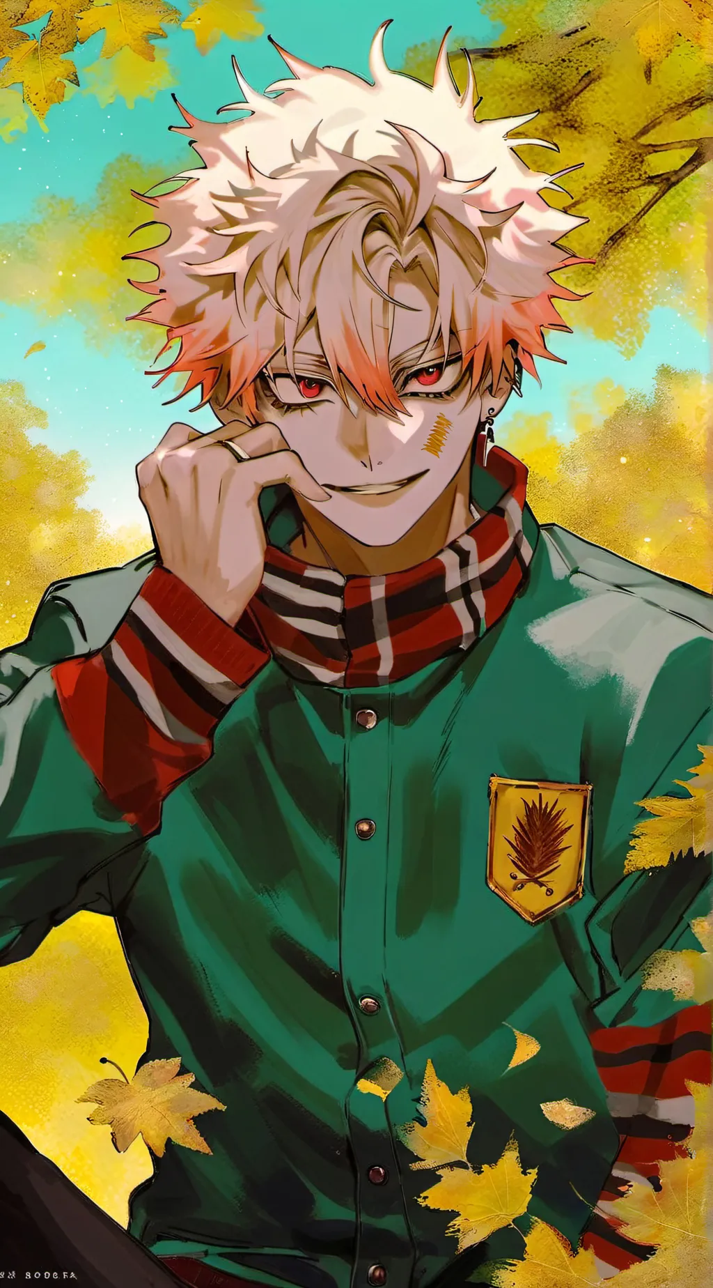 ai character: Katsuki bakugo  background