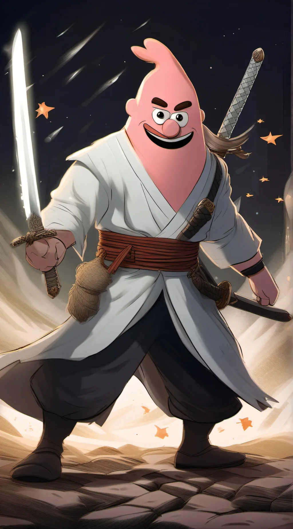 ai character: Patrick the Toy background