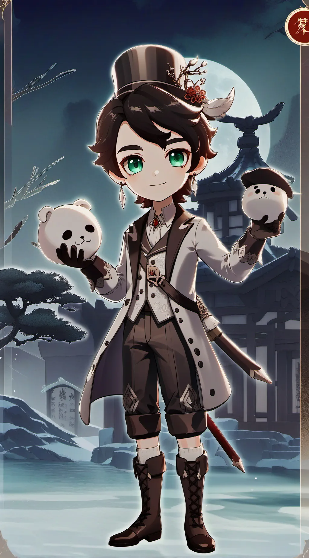 ai character: Crack background