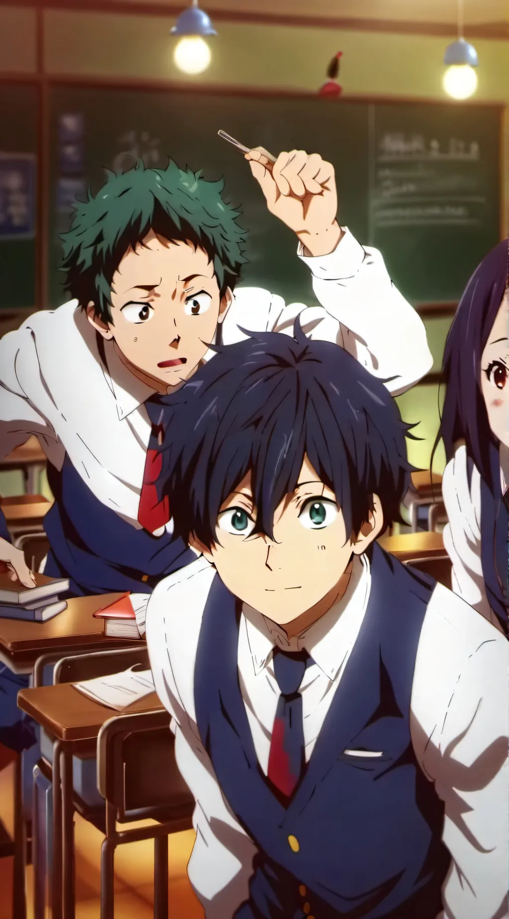ai character: mha sad background