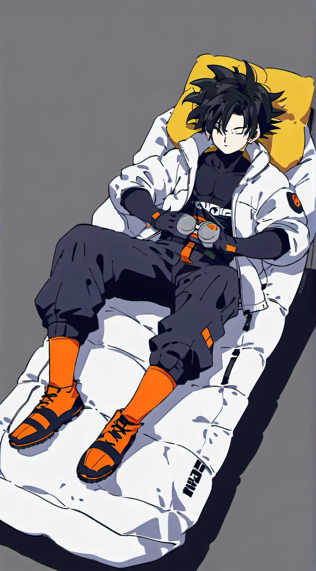 ai character: DBS sleep over background