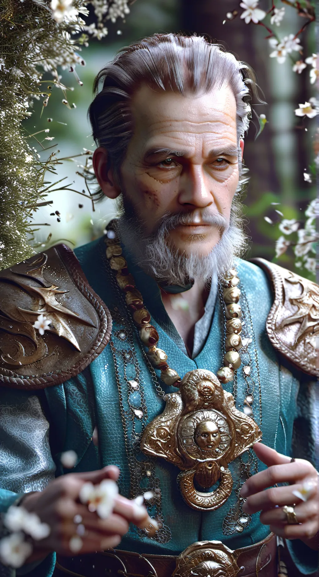 ai character: Cedric digging  background