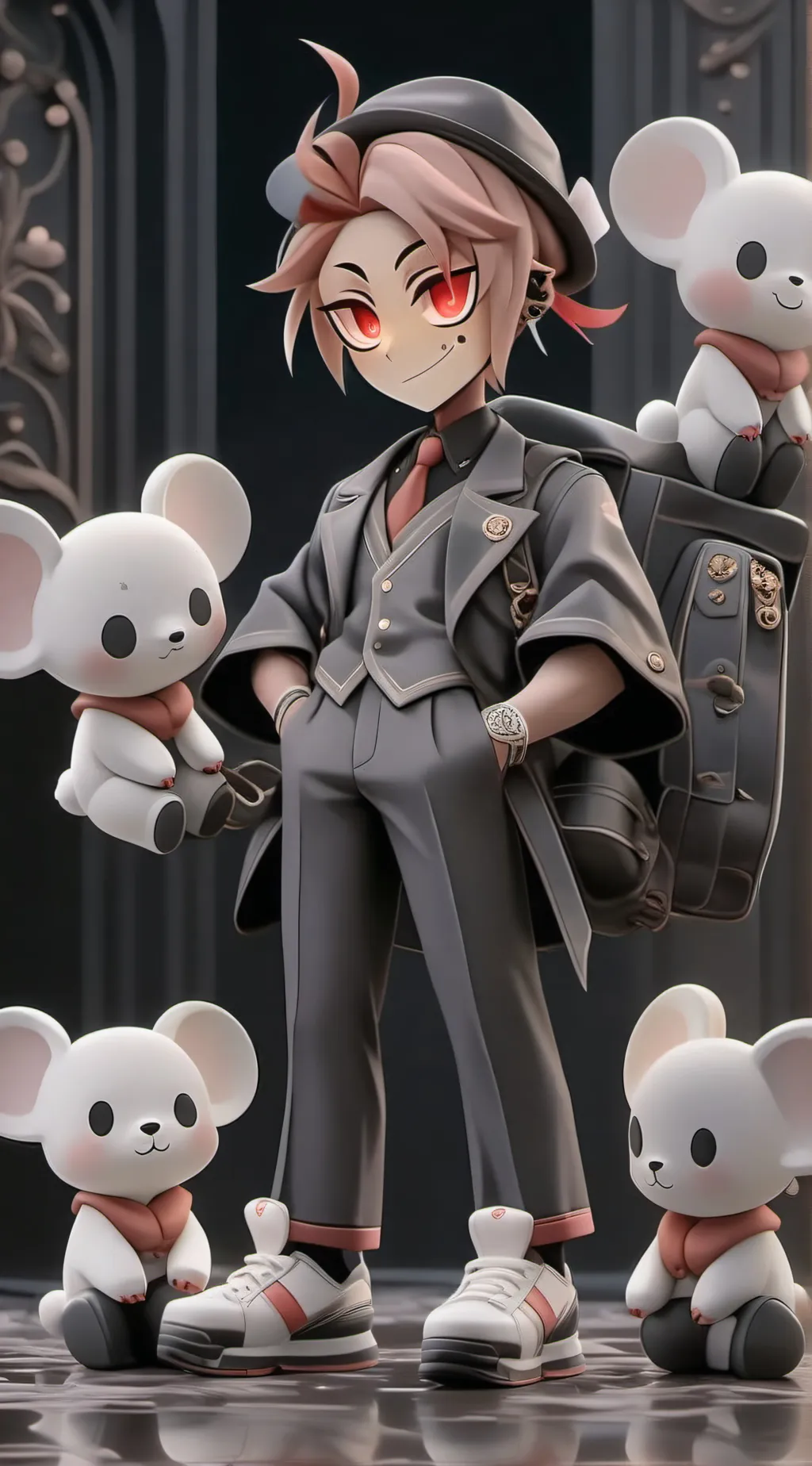 ai character: radioapple hh background