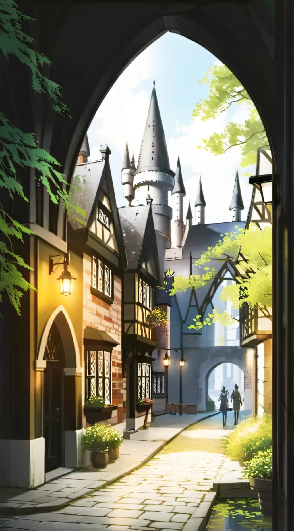 ai character: hogwarts prom background
