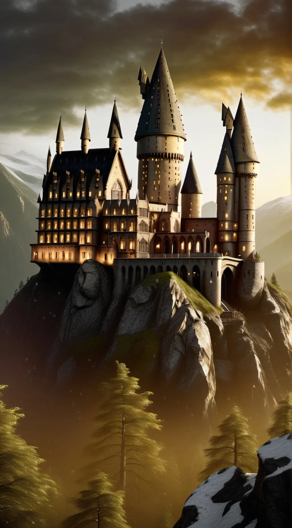 ai character: Hogwarts background