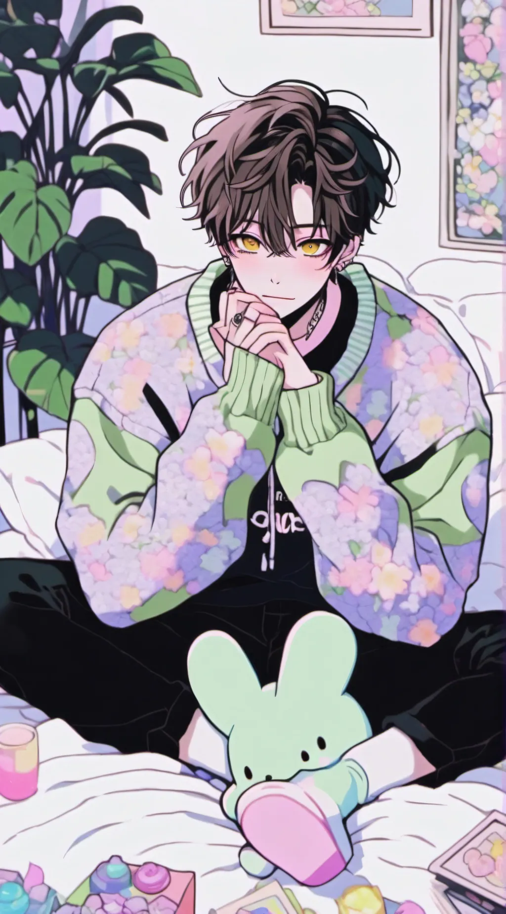 ai character: *＊✿❀ 𝑙𝑒𝑜 ❀✿＊* background