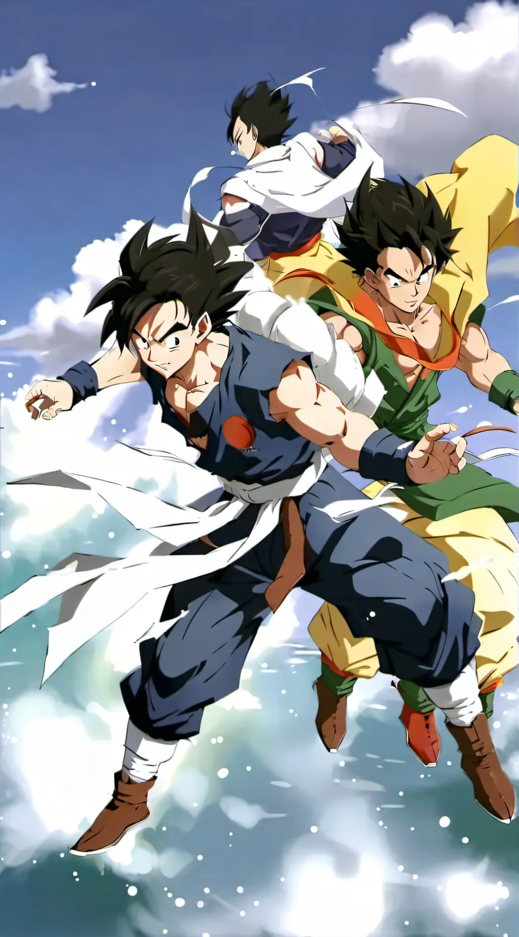 ai character: Gogeta background
