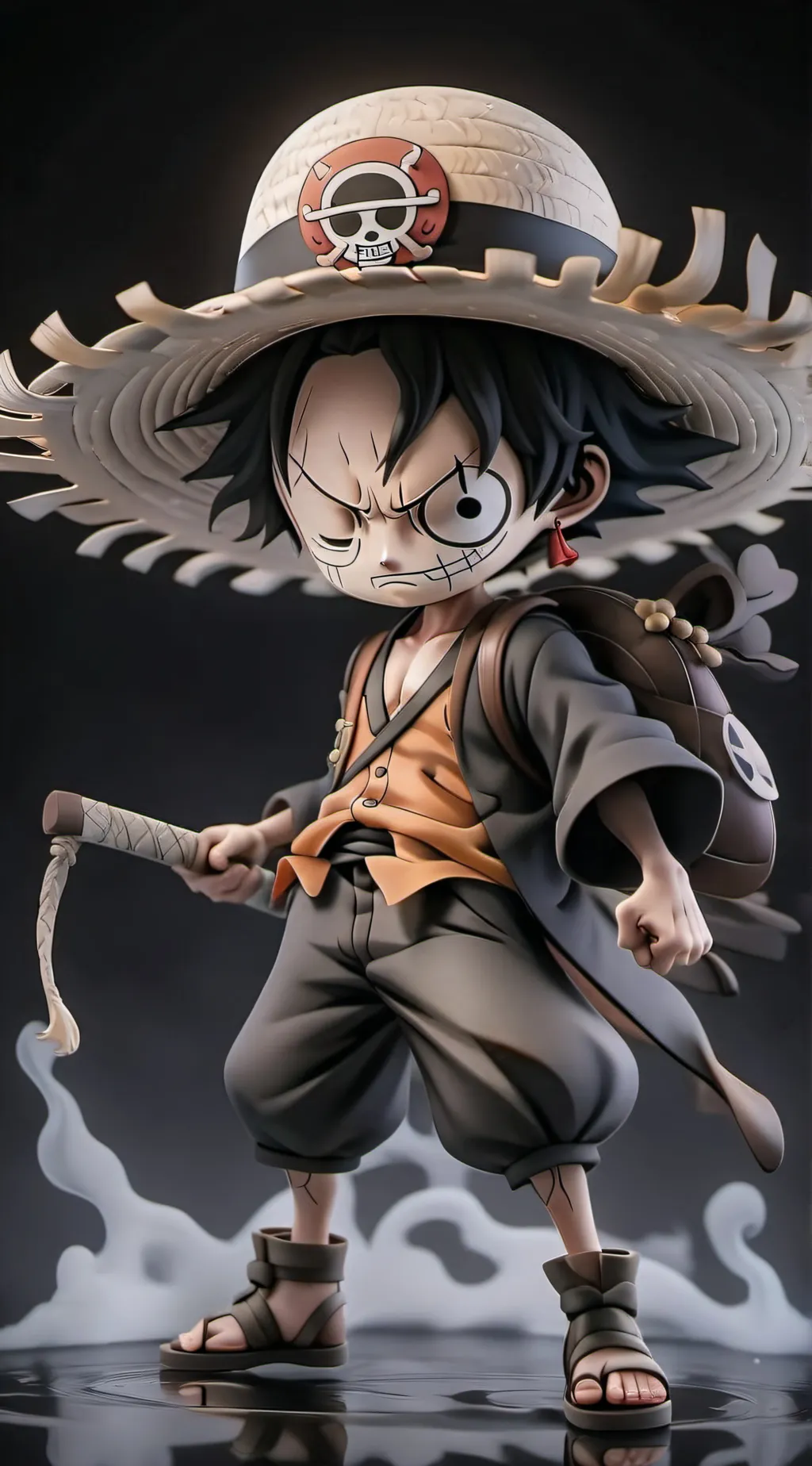 ai character: Monkey D. Luffy background