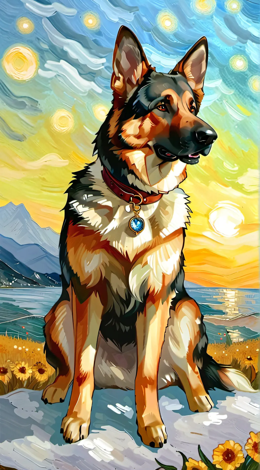 ai character: Dog life background