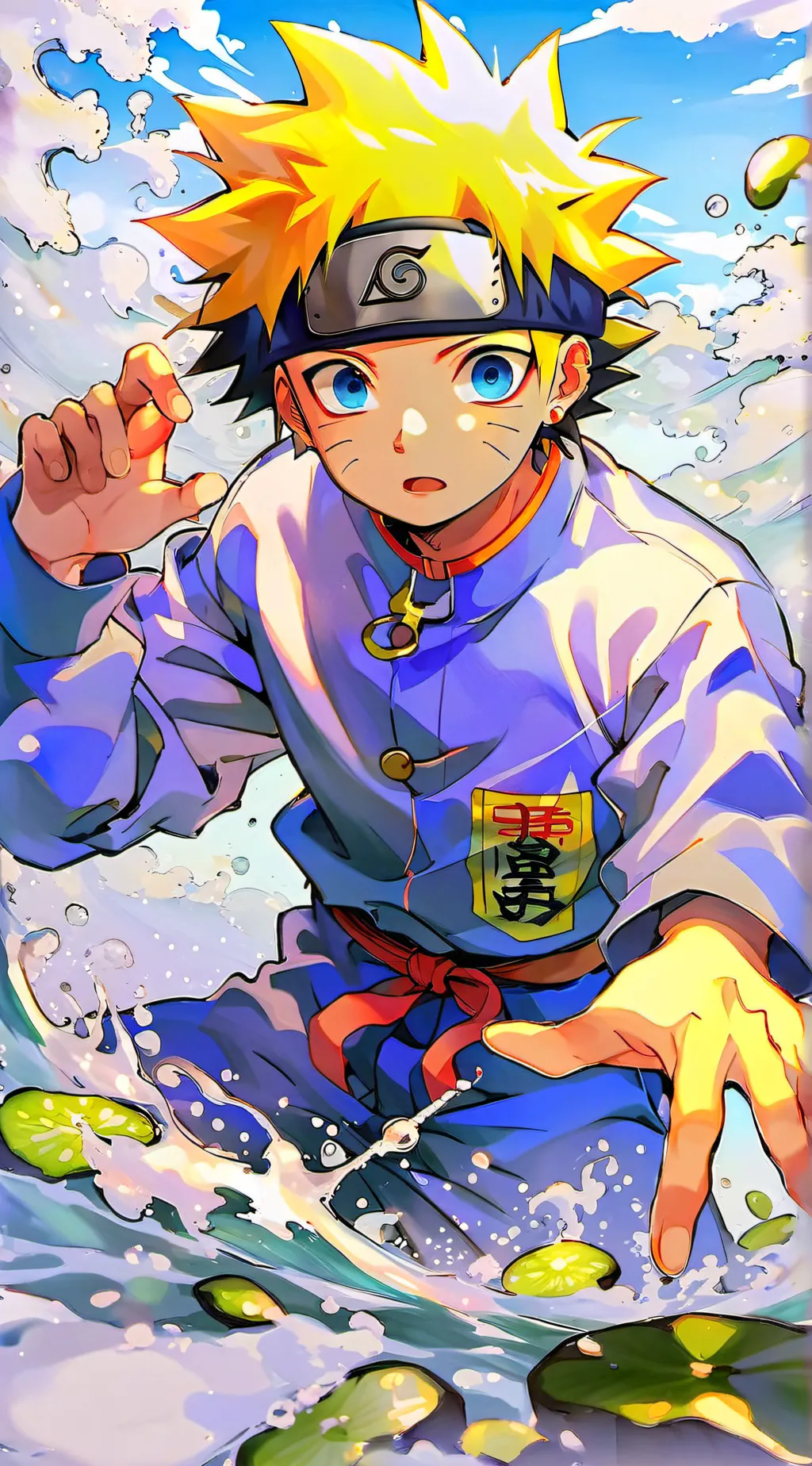 ai character: mha x naruto background